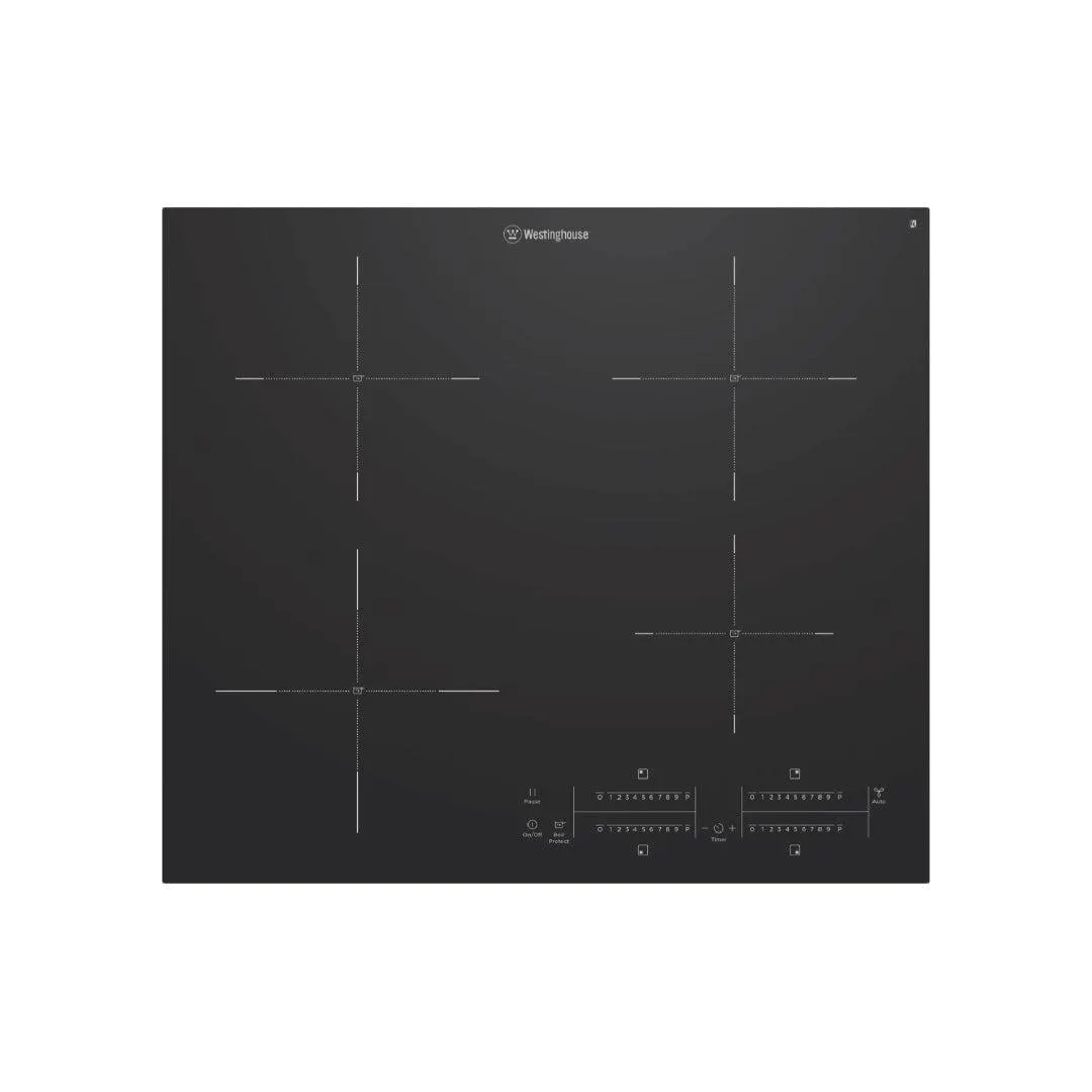 Westinghouse 60cm 4 Zone Induction Cooktop with BoilProtect and Hob2Hood