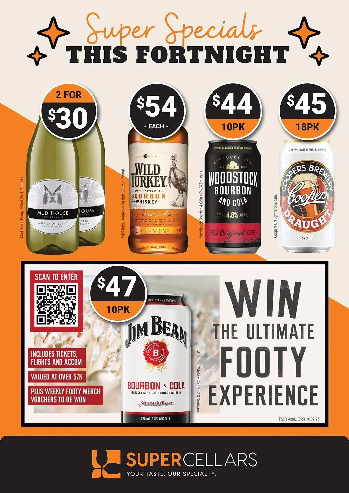 Super Cellars catalogue - Catalogue valid from 30 July to 10 September 2025 - page 1