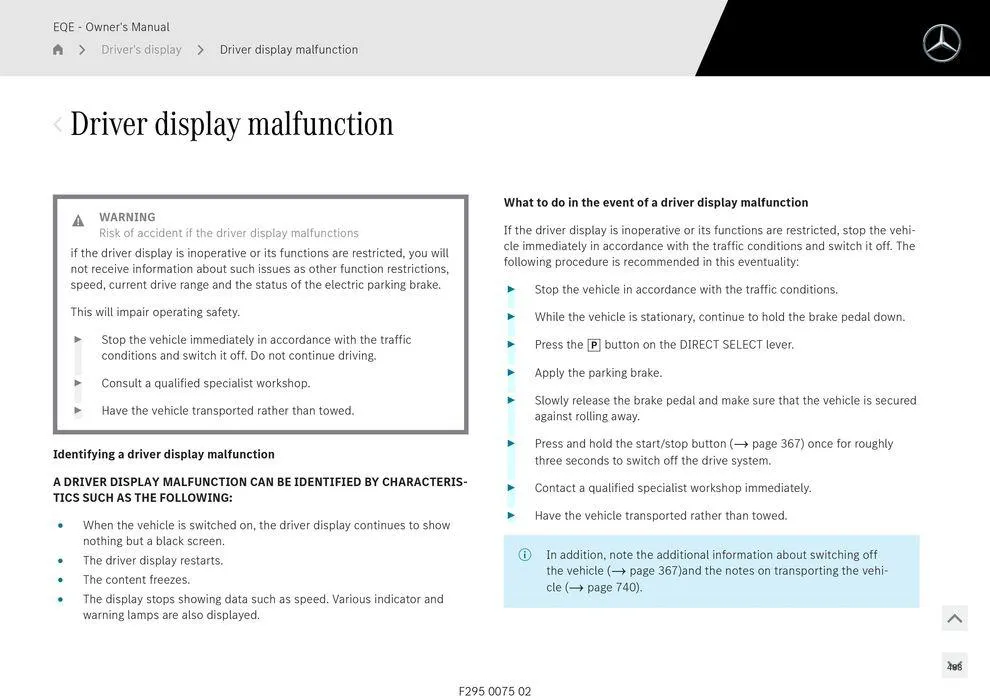 EQE Sedan - Catalogue valid from 11 September to 11 September 2025 - page 488
