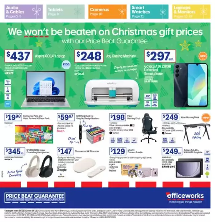 We Won't Be Beaten On Christmas Gift Prices - Catalogue valid from 5 December to 24 December 2024 - page 1