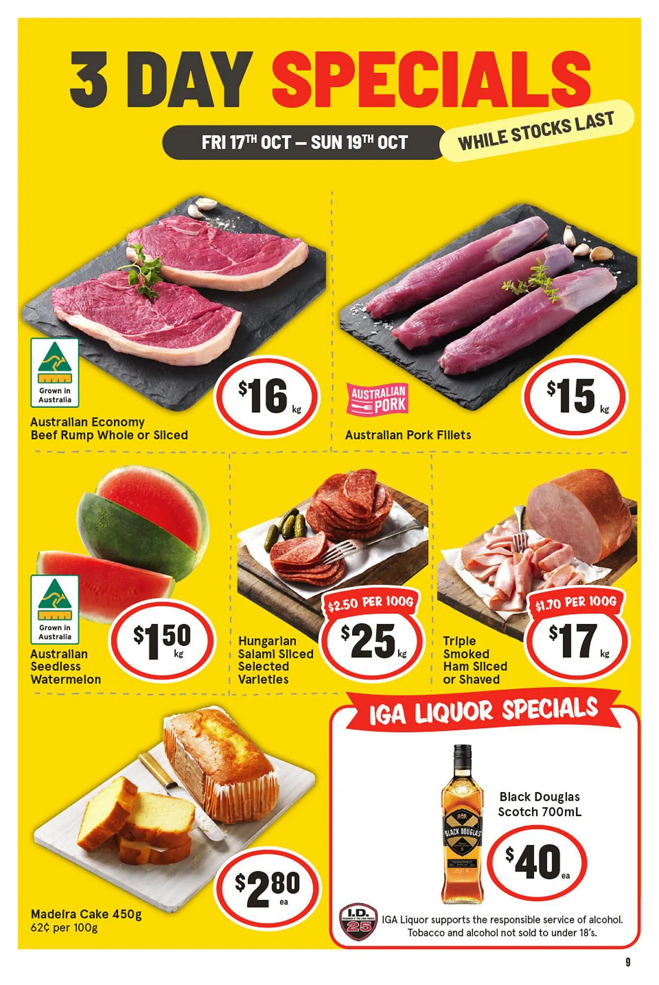 IGA catalogue - Catalogue valid from 17 October to 19 October 2025 - page 1