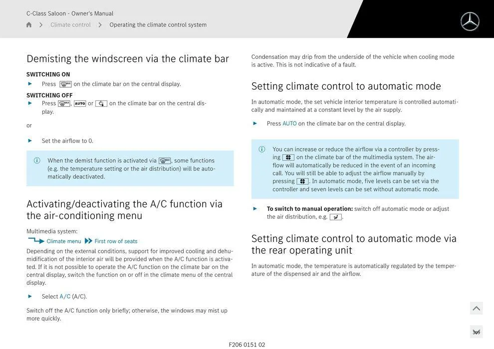 C-Class Sedan - Catalogue valid from 11 September to 11 September 2025 - page 309