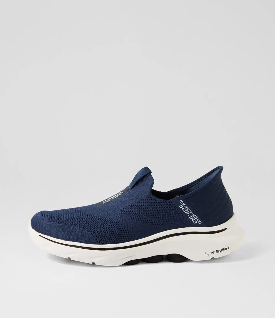 go walk 7 navy mesh sneakers