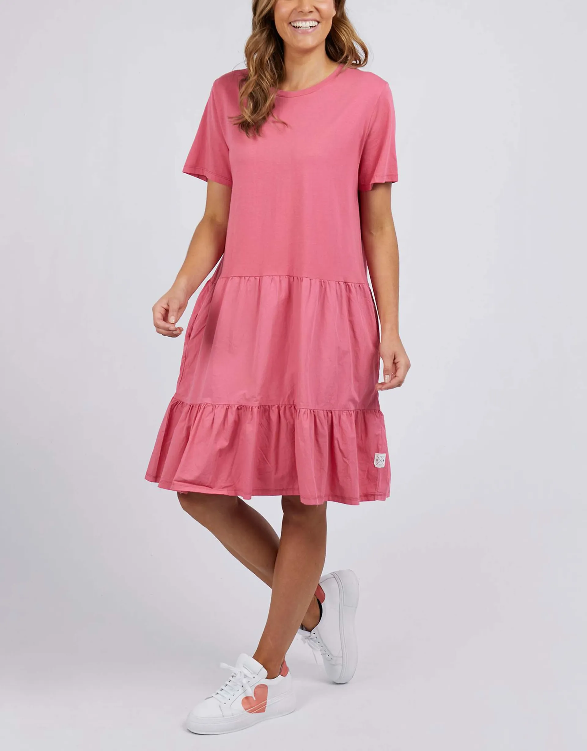 Joanna Tee Dress - Watermelon
