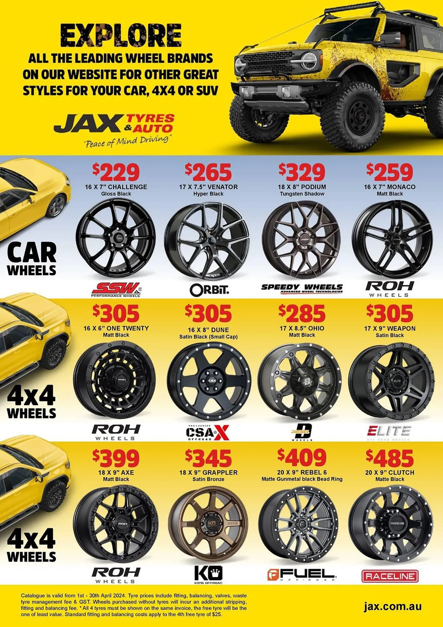 Jax Tyres catalogue - Catalogue valid from 2 April to 30 April 2024 - page 8