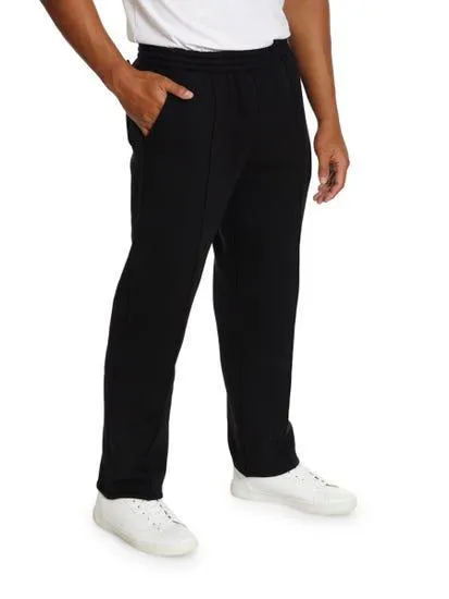 Elliotts Black Relaxed Fit Fleece Trackpants