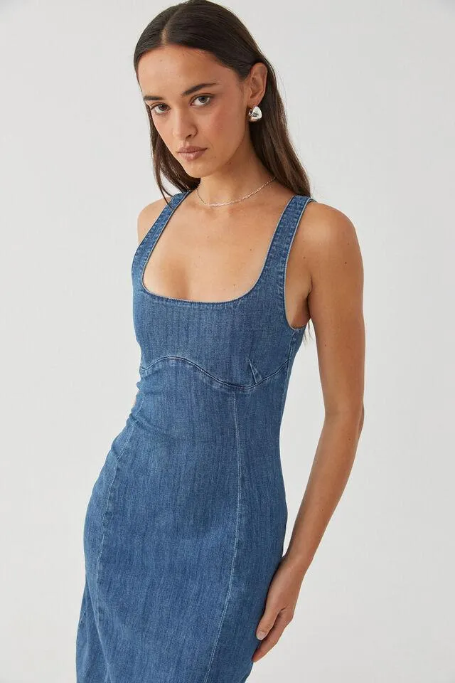 Andie Denim Maxi Dress