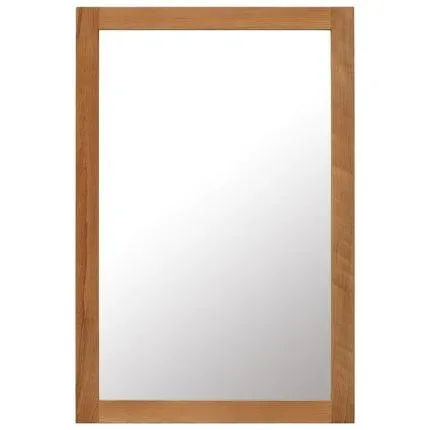 vidaXL Mirror 60x90 cm Solid Oak Wood