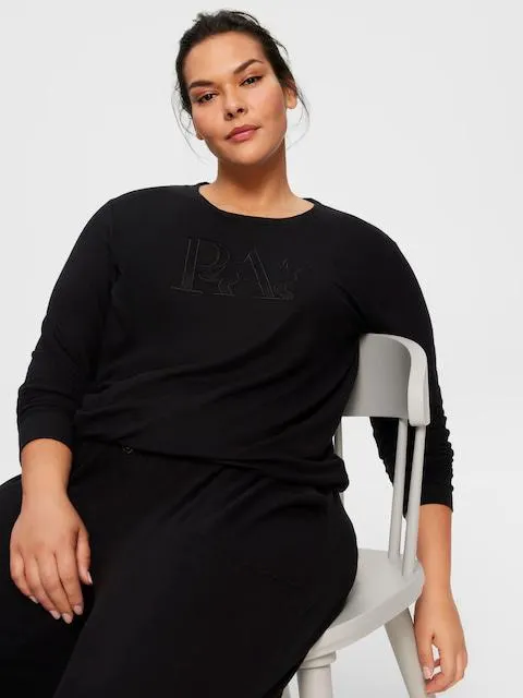 P.A. Plus Black Plush Sweater