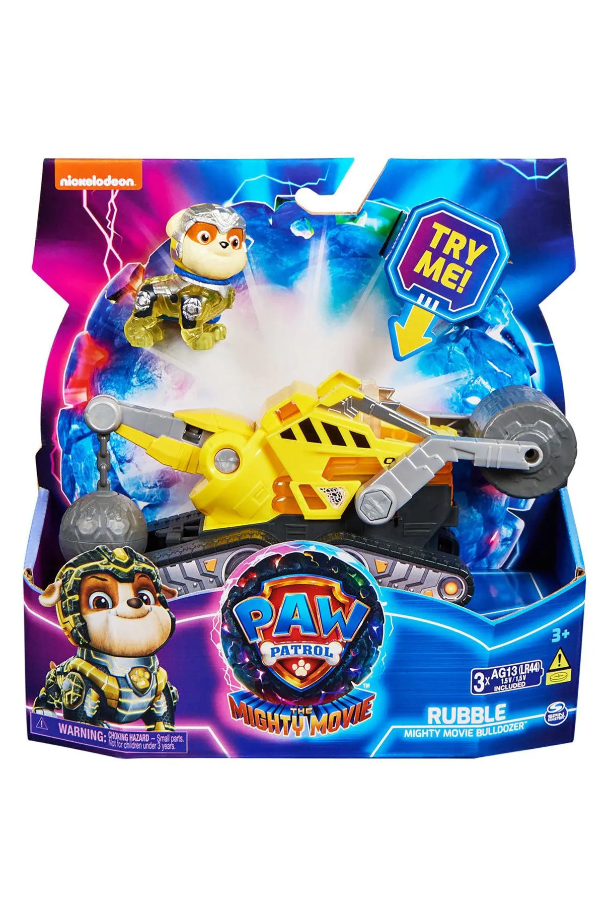 Paw Patrol The Mighty Movie Themed Vehicle - Rubble Solid
