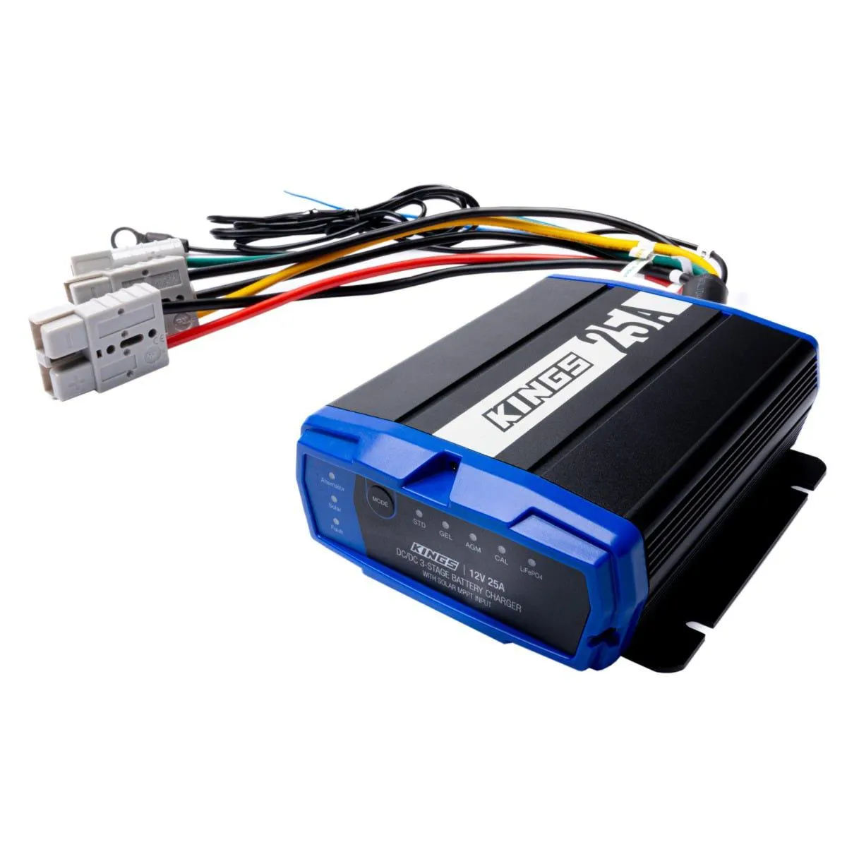 Kings 25A DCDC Charger | Quick Connect Plugs | MPPT Solar Regulator| Lithium Compatible | 12/24V Input | IP66 Rating