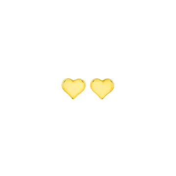 9ct Gold Mini Heart Stud Earrings