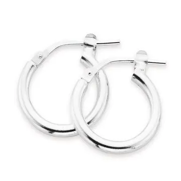 Sterling Silver 10mm Hoop Earrings
