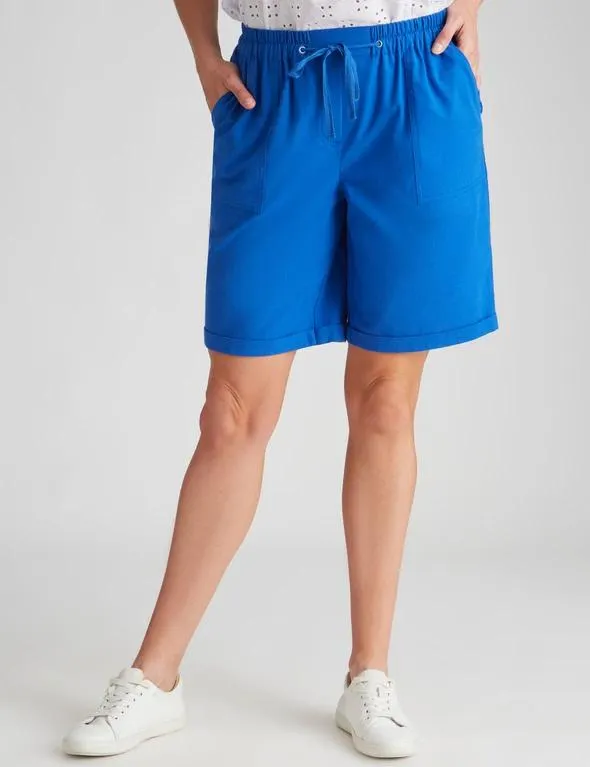 Millers Cotton Slub Short with Cuff