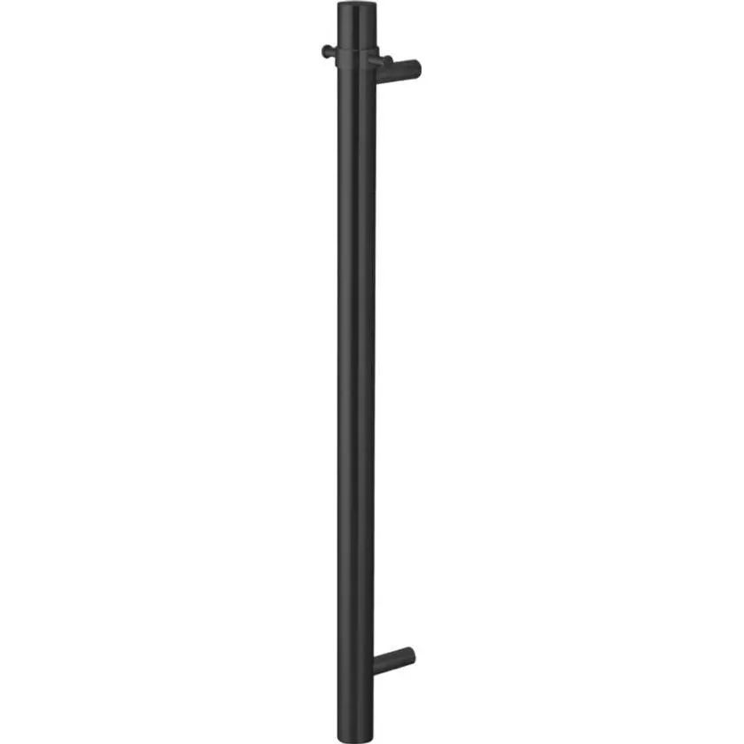 Innova HR1000VBK Vertical Single Matte Black Heated Towel Rail