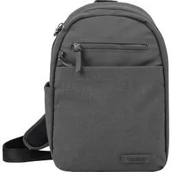Travelon Metro Anti-Theft Tablet Sling Bag Heather Grey 43413