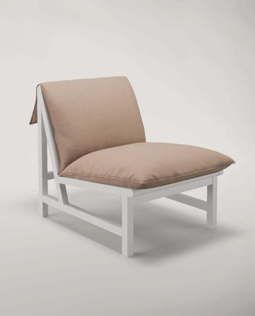 Cantaloupe occasional chair - white oak