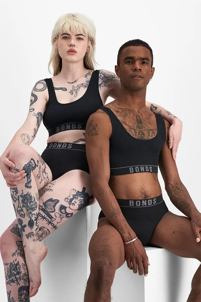 Retro Rib Scoop Crop