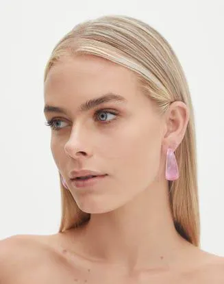 Acrylic Half Hoop Earrings