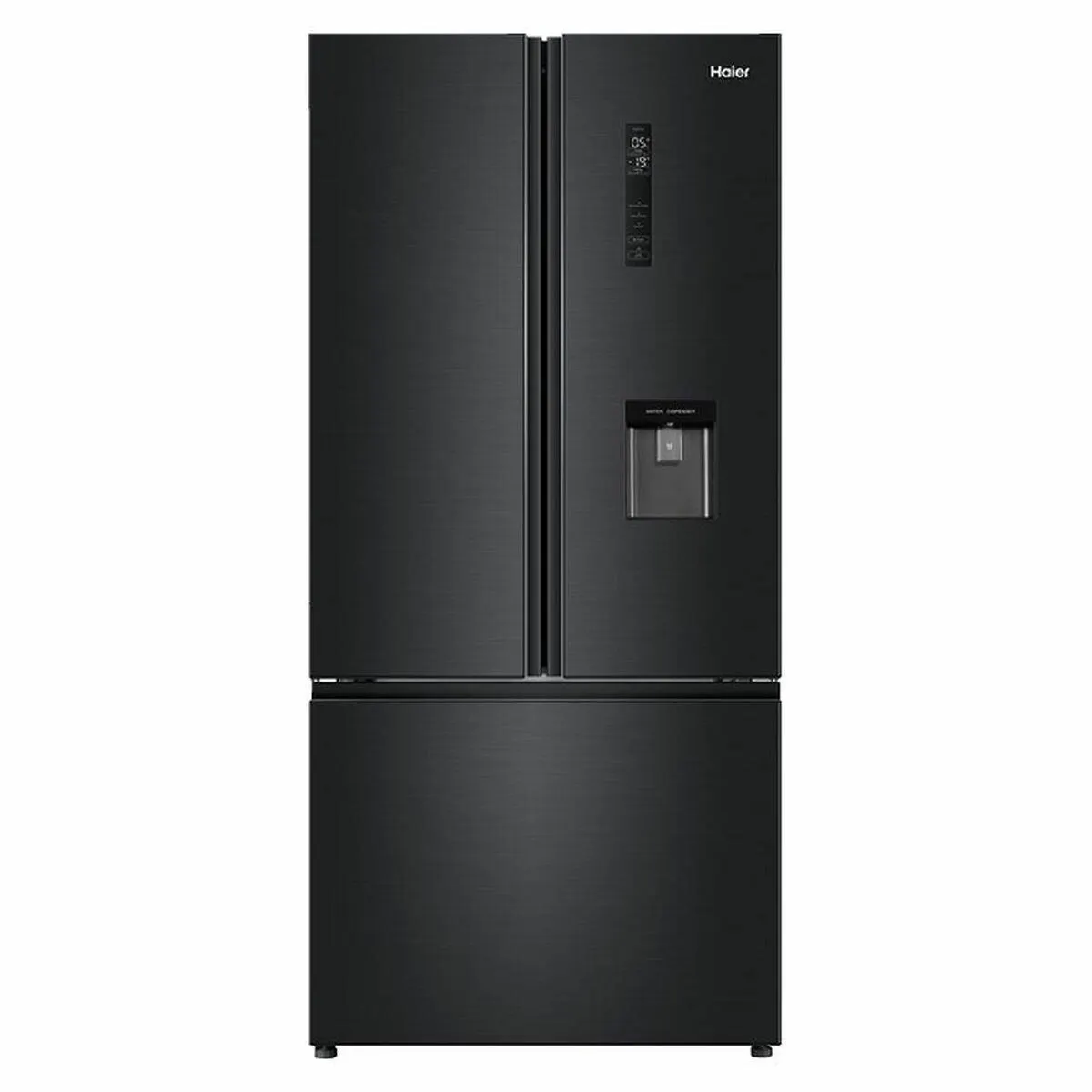 Haier 489L French Door Frost Free Fridge with Water Dispenser Black HRF520FHC