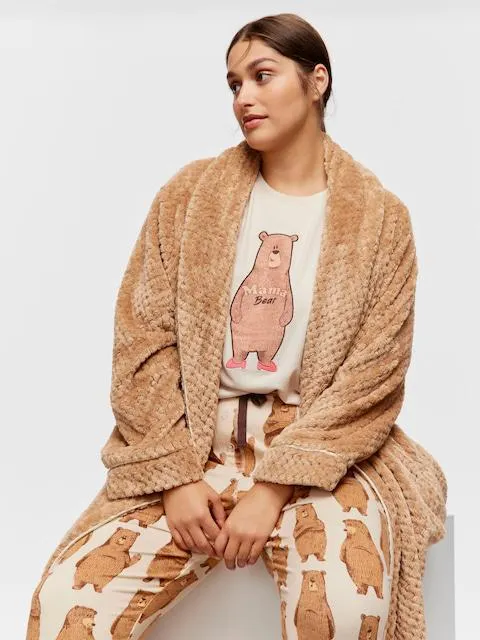 P.A. Plus Mama Bear Plush Pj Pant