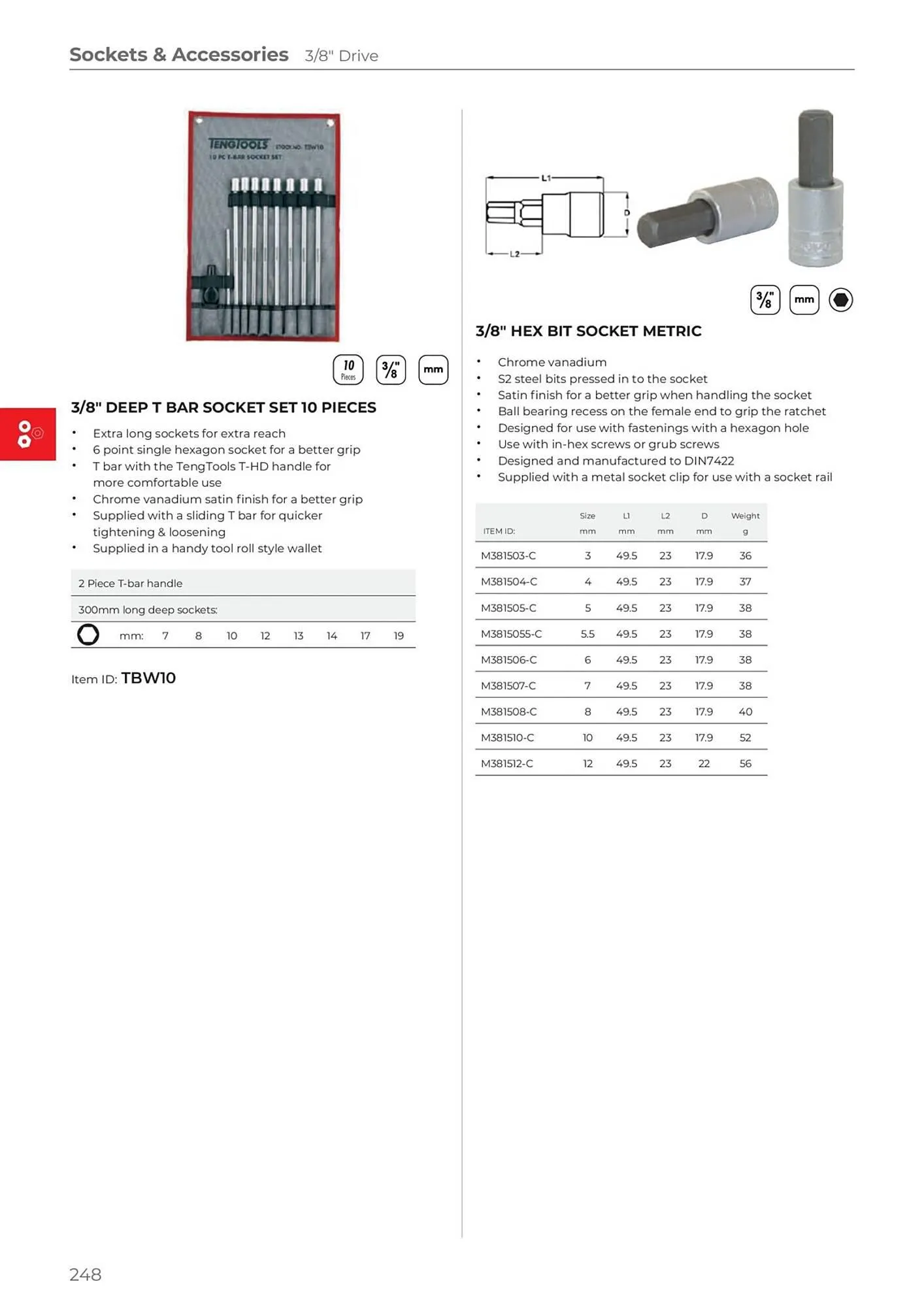 Teng Tools catalogue - Catalogue valid from 24 April to 31 December 2024 - page 249