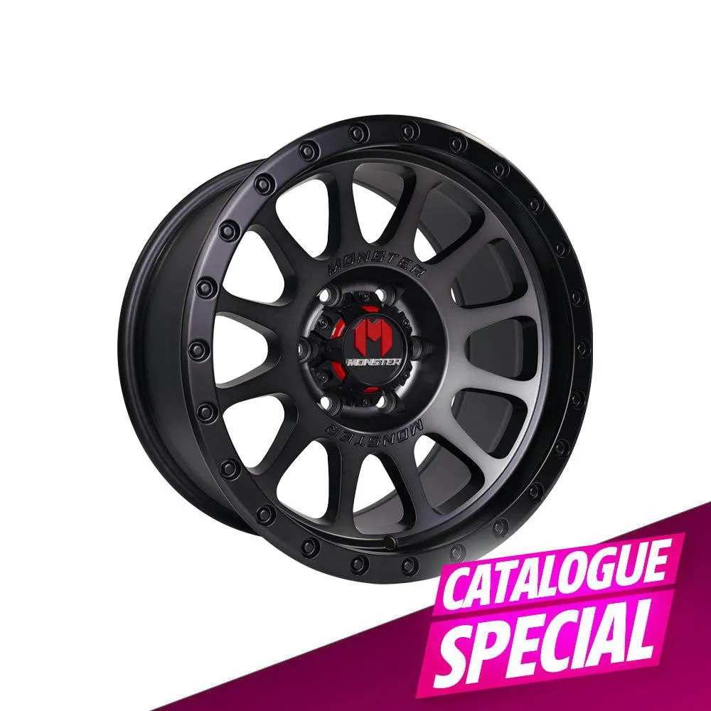 Monster - Ammo - Black Tint/Satin Black - 18X8.5 6/114.3 P30