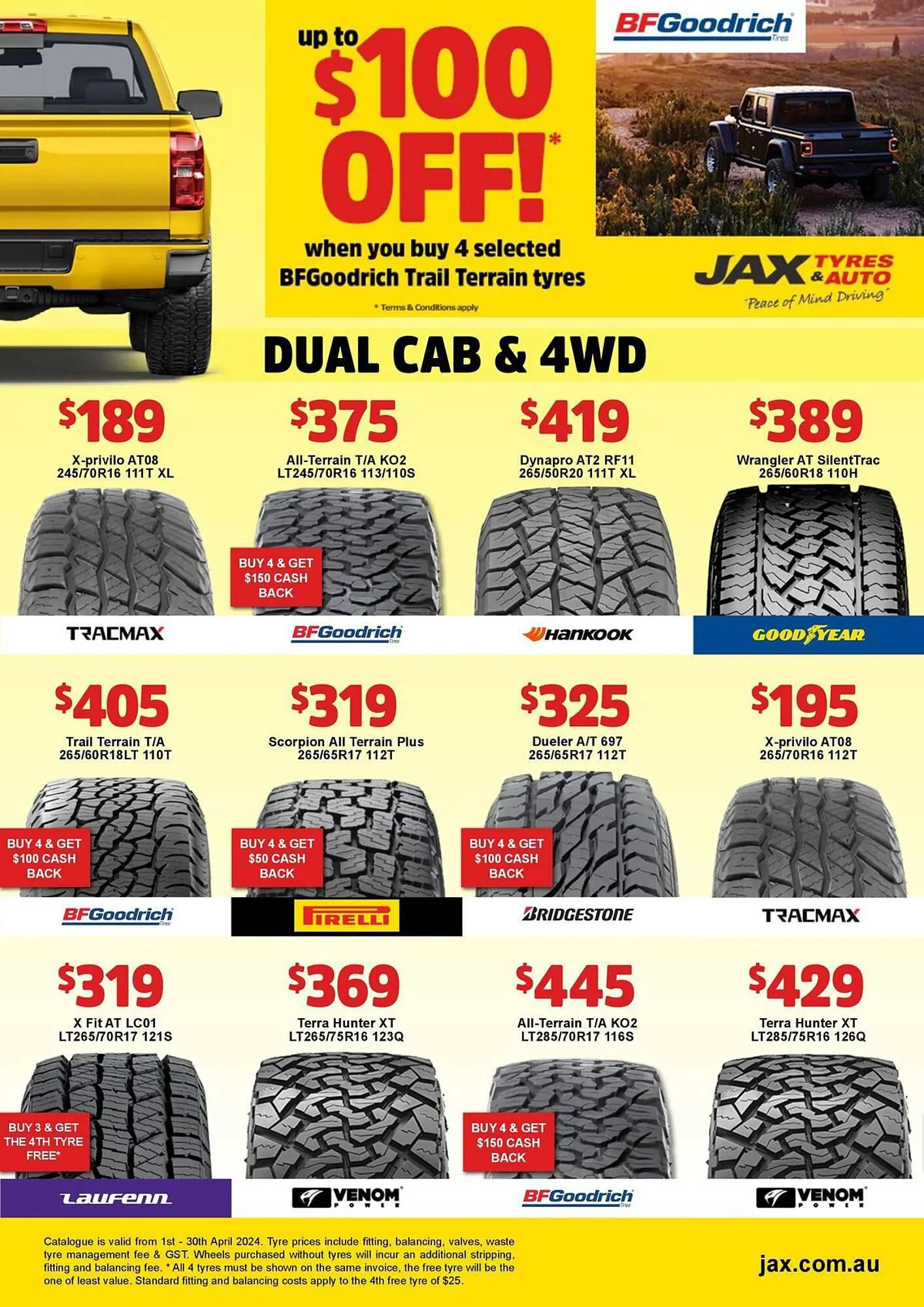 Jax Tyres catalogue - Catalogue valid from 2 April to 30 April 2024 - page 6