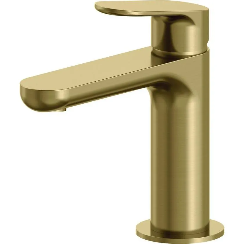 Zucchetti ZKK698C41 Nikko Brushed Gold Basin Mixer