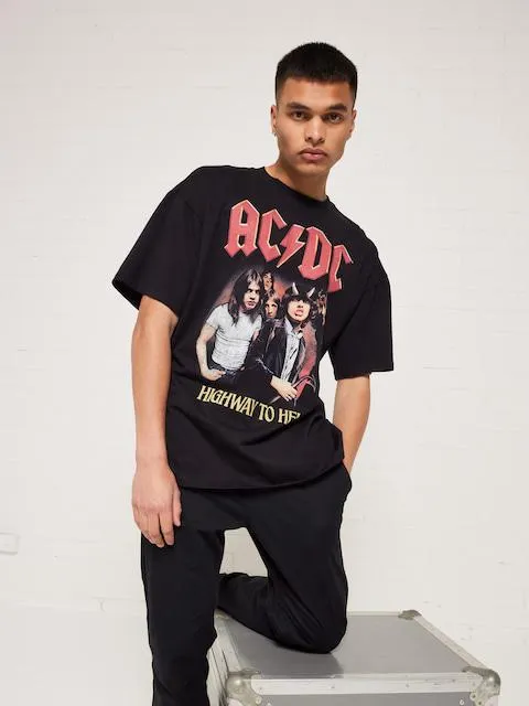 Music Acdc Oversized Tee