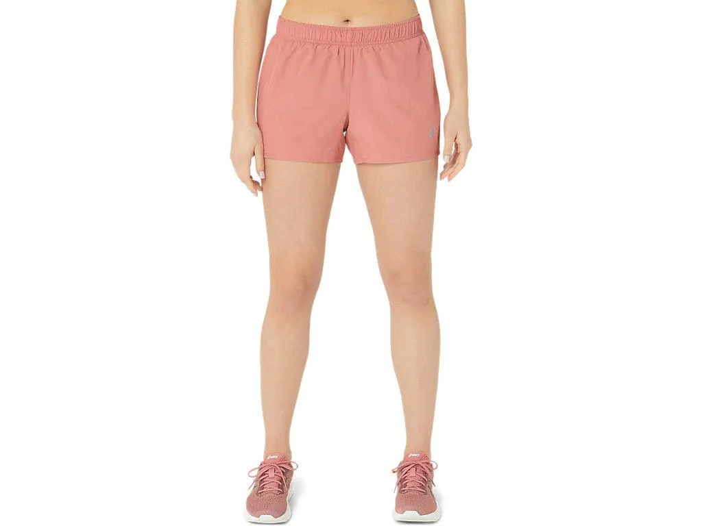 ASICS SILVER 4 INCH SHORT-LIGHT GARNET