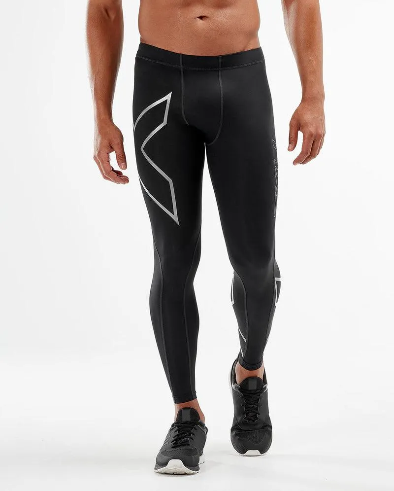 2XU Full-Length Compression Tights - Mens - Black/Silver