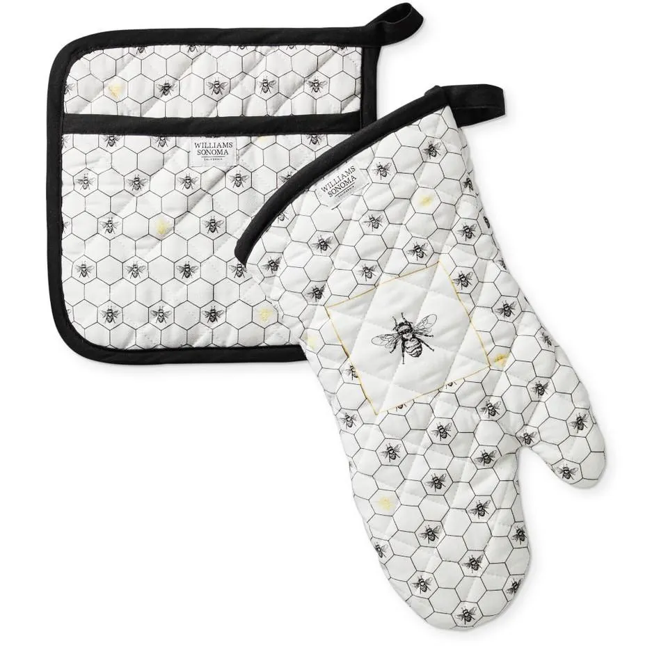 Honeycomb Oven Mitt & Potholder Set
