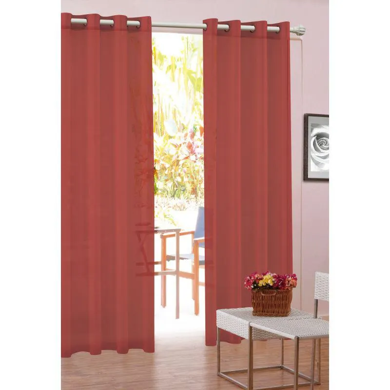 Snow Voile Eyelet Curtain 140 x 220cm