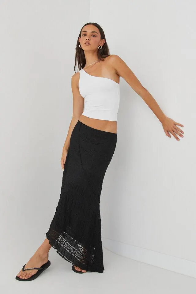 Charlie Asymmetrical Textured Skirt
