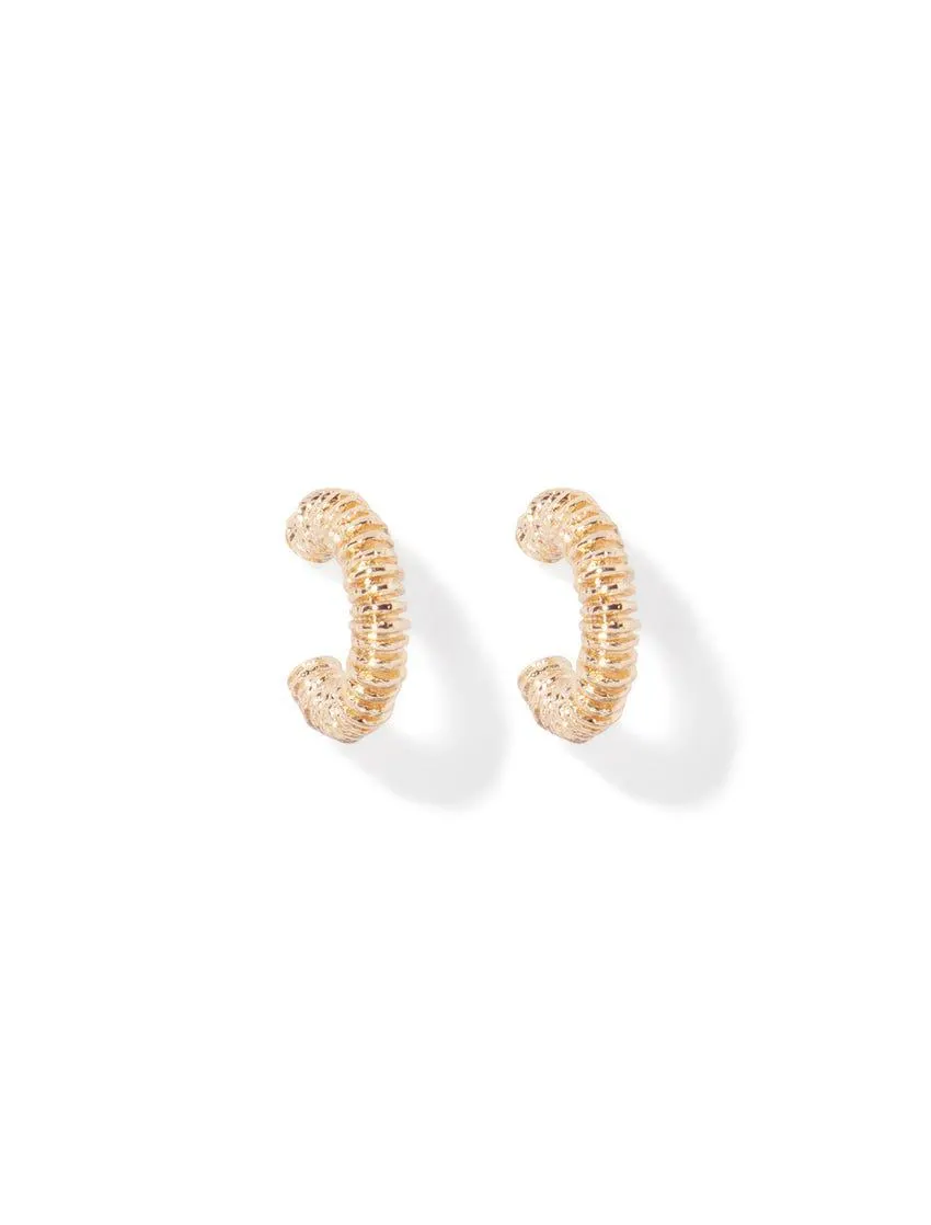 Signature Candie Chunky Diamante Hoop Earrings