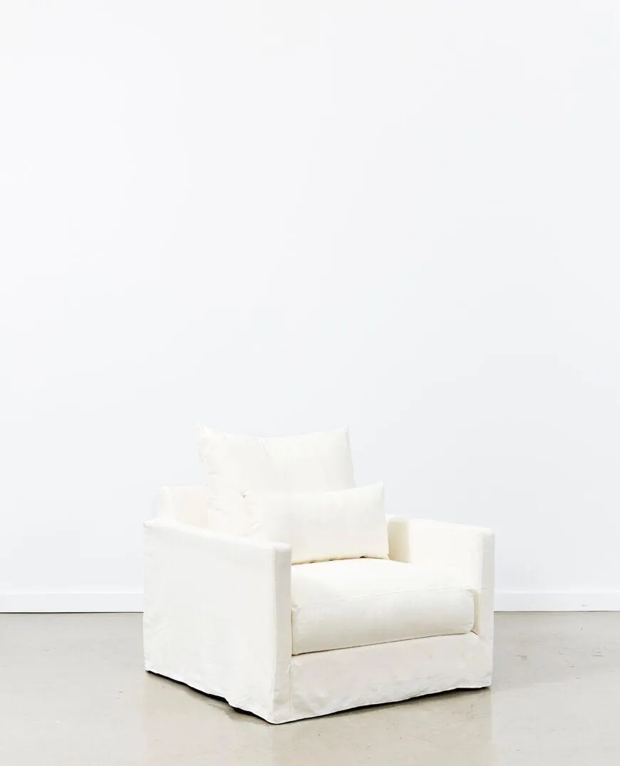 Amalfi armchair - summer ivory