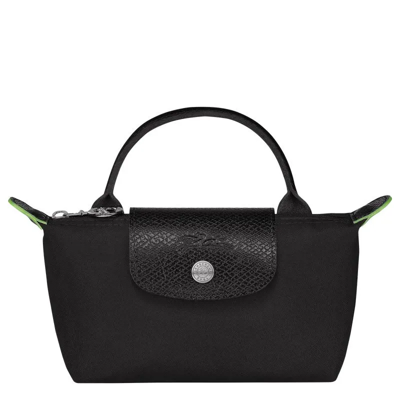 Le Pliage Green Pouch with handle