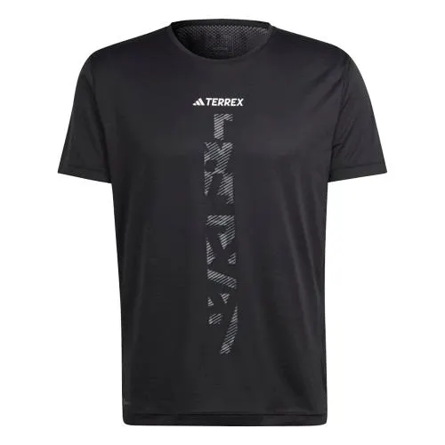 ADIDAS TERREX AGRAVIC TRAIL RUNNING TEE - MENS - BLACK