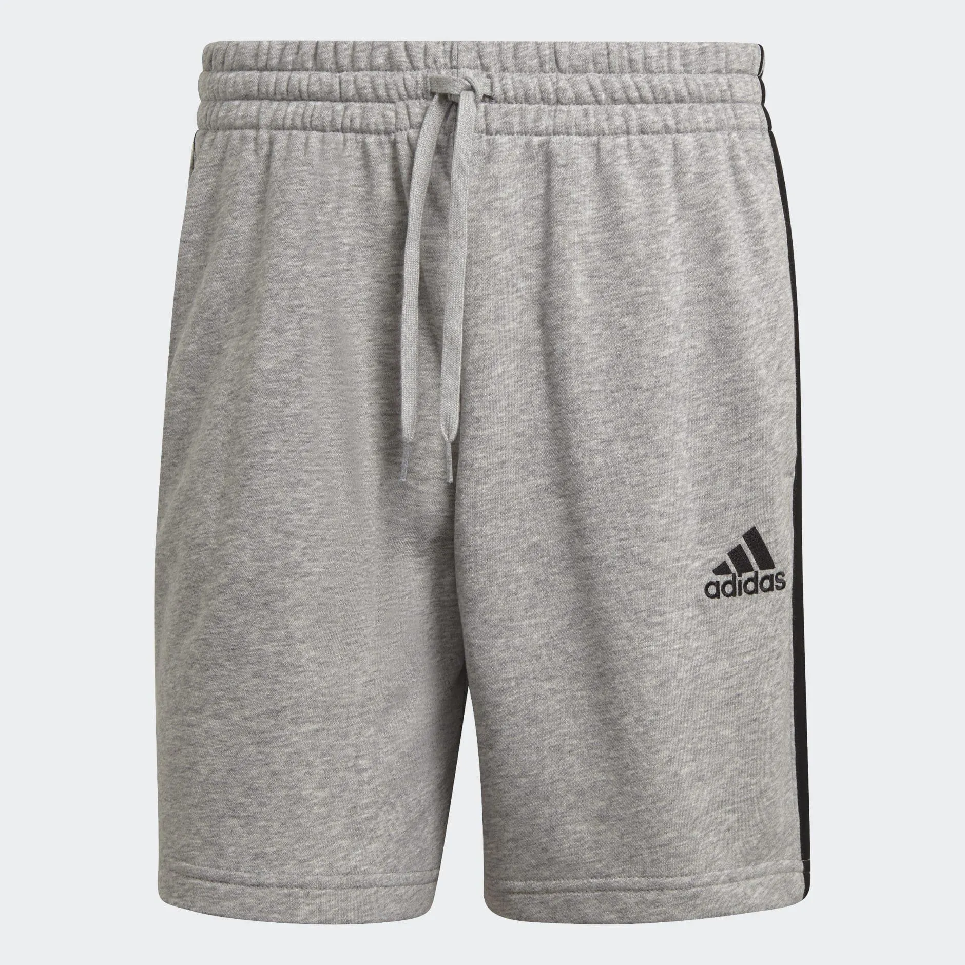 Adidas Essentials French Terry 3-Strips Shorts - Mens - Grey