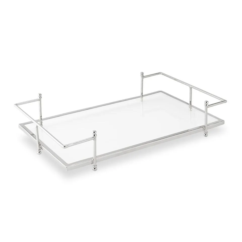 Stainless Steel and Glass Tray