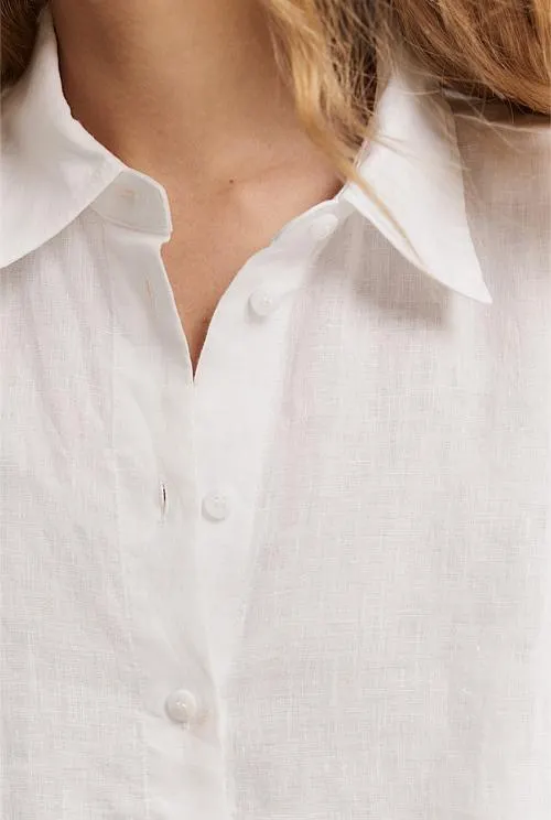 Organically Grown Linen Short Sleeve Shirt