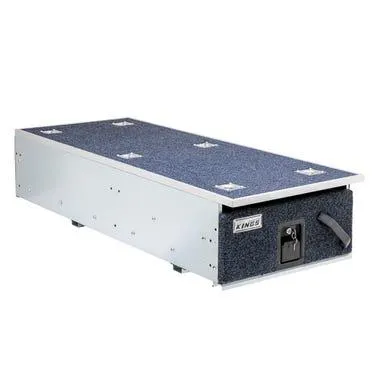 Kings 1300mm Single Drawer | Strong Steel Frame | Roller Bearings | Lockable Latch | Marine Carpet | Stainless Fittings