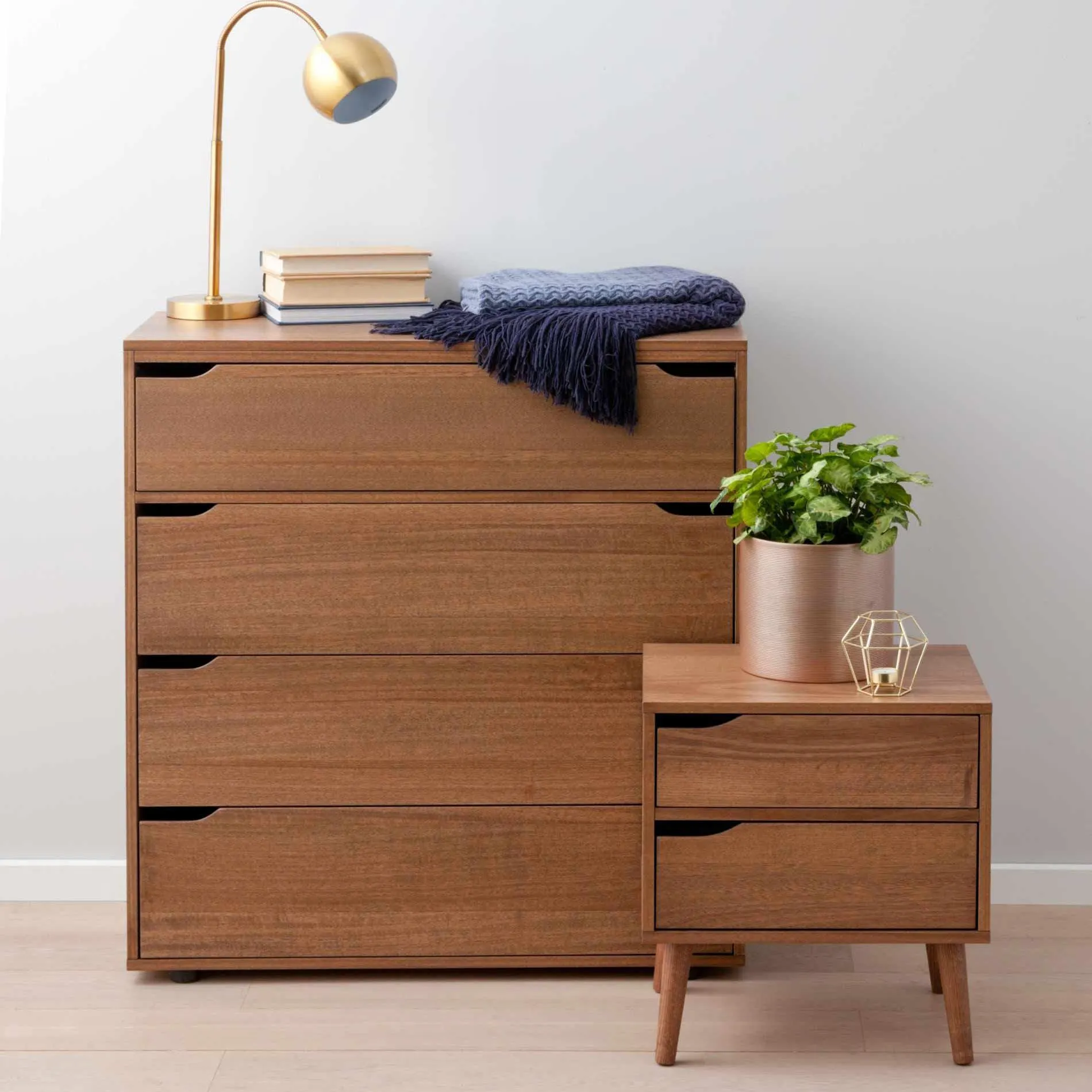 Lincoln Tallboy (4 Drawer), Latte