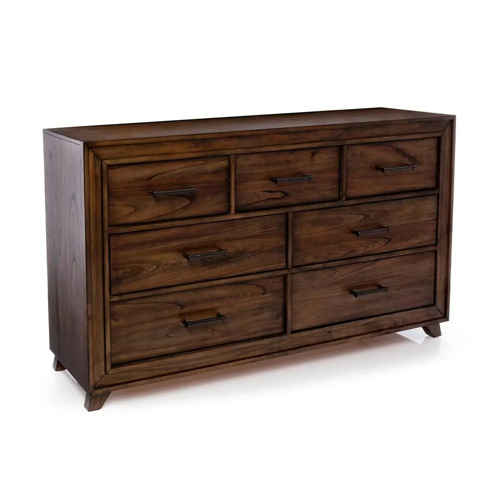 Oregon Dresser (7 Drawer), Grey Oak