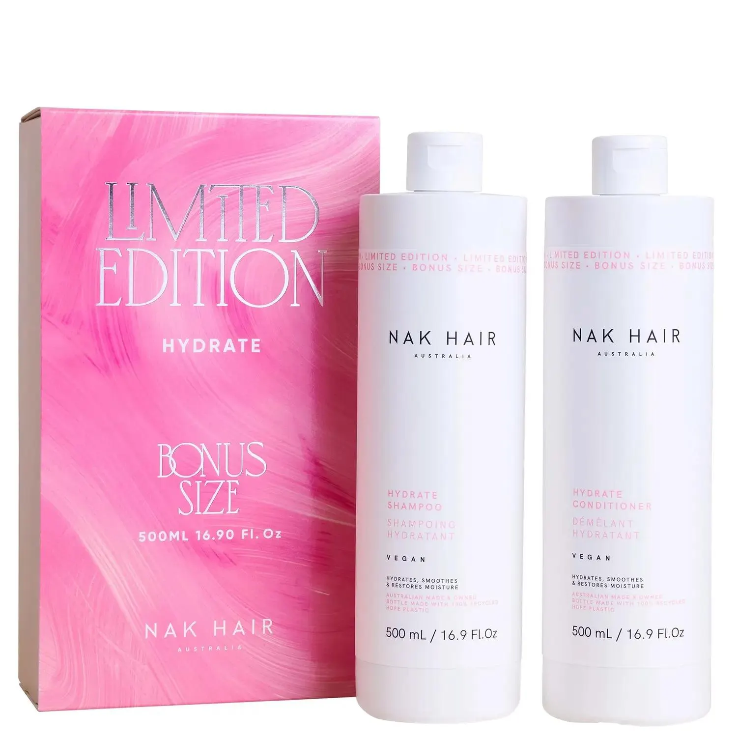 NAK Hydrate 500ml Duo (Worth $79.90)