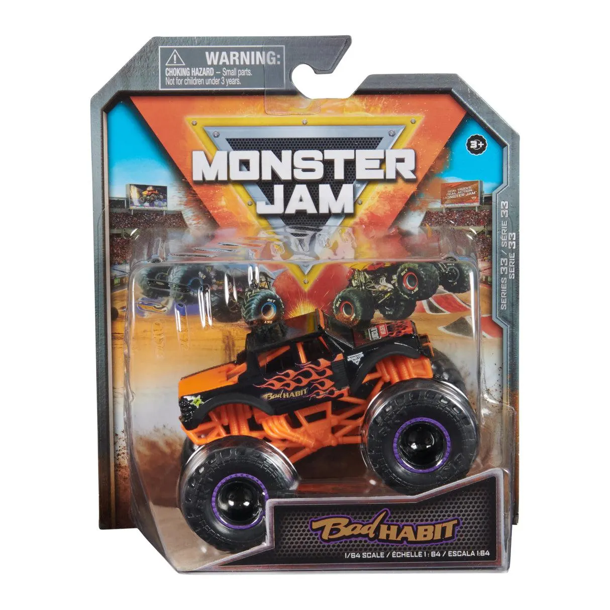 Monster Jam 1:64 Bad Habit Series 33 Die-cast Truck