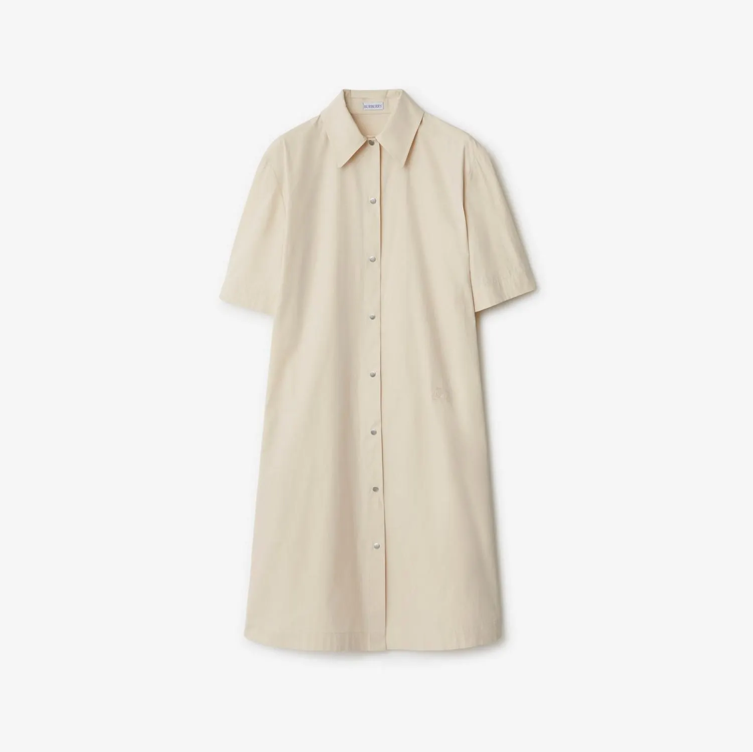 Cotton Blend Shirt Dress