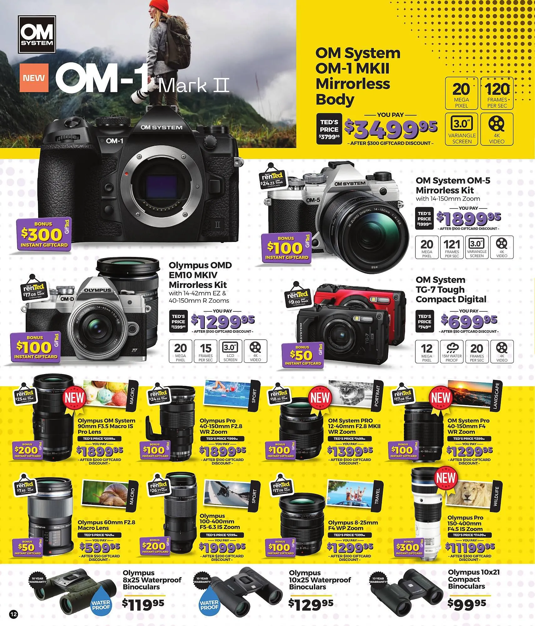 Teds Cameras catalogue - Catalogue valid from 1 April to 30 April 2024 - page 12