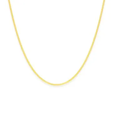 9ct Gold 35cm Solid Curb Chain